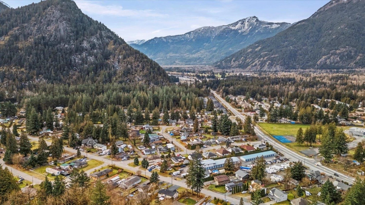 Aerial View of 63895 Old Yale Road, Hope, BC