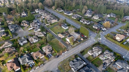 Aerial View of 16388 88 Avenue, Surrey, BC