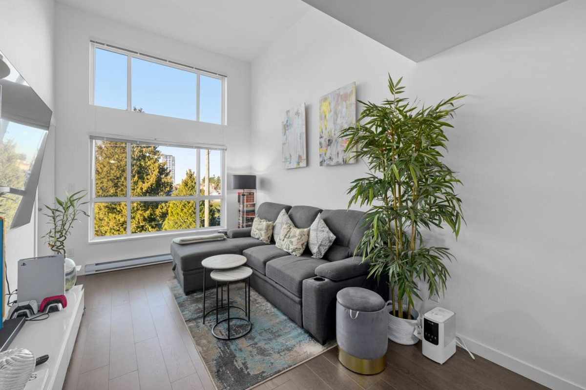 Living Room Photo of 405 10688 140 Street, Surrey, BC