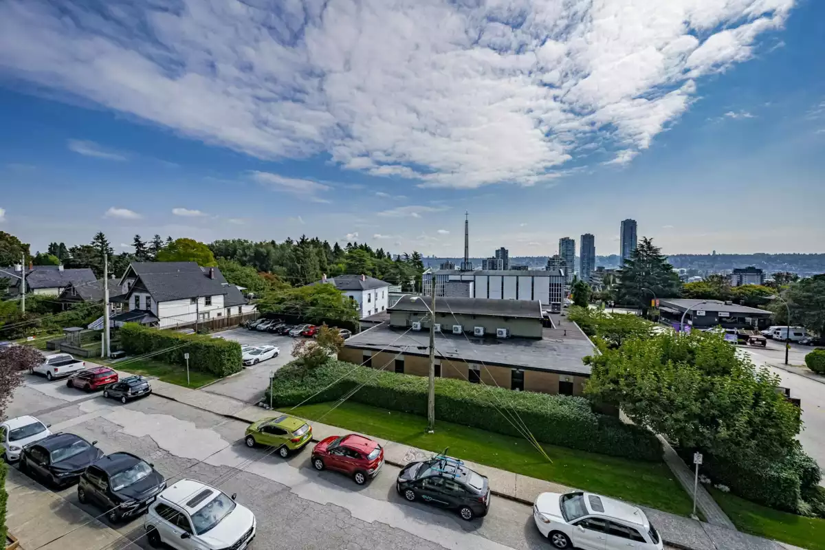 Aerial View of 302 225 Sixth Street, New Westminster, BC