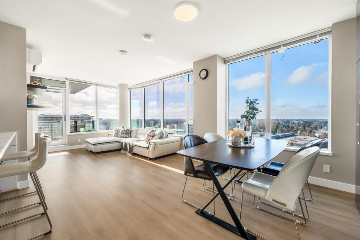 Living Room Photo of 1708 6971 Elmbridge Way, Richmond, BC