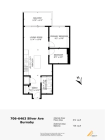 Outdoor Patio Photo of 706 6463 Silver Avenue, Burnaby, BC