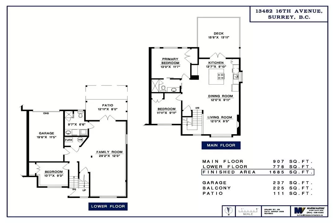 Exterior Rear Photo of 13482 16 Avenue, Surrey, BC