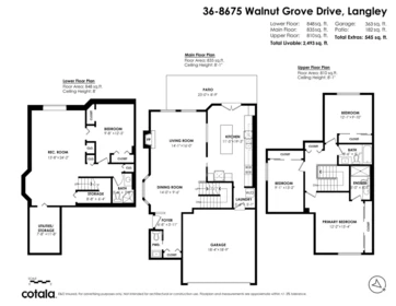Playground / Recreational Area Near 36 8675 Walnut Grove Drive, Langley, BC