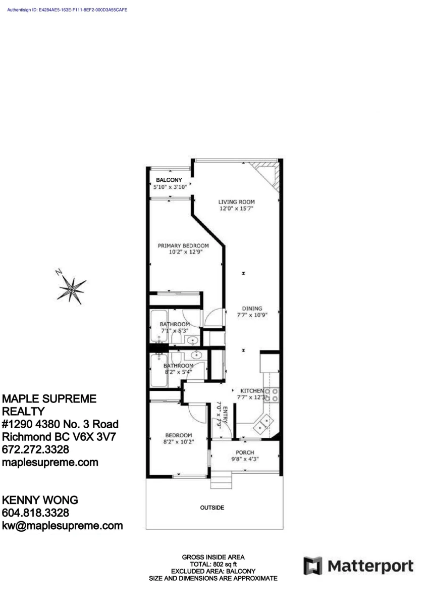 Dining Area Photo of 407 2238 Kingsway, Vancouver, BC