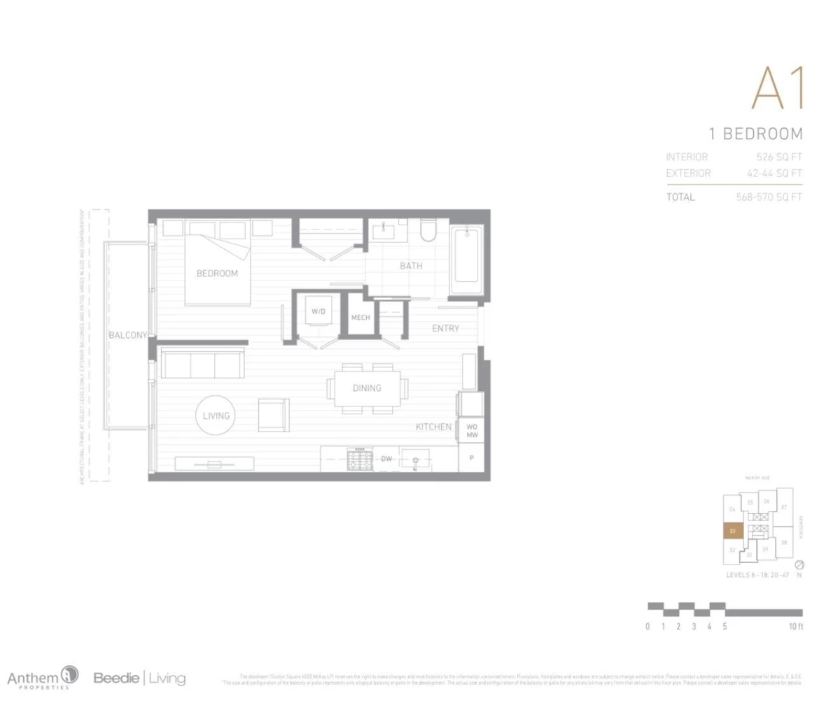 Living Room Photo of 503 6000 Mckay Avenue, Burnaby, BC
