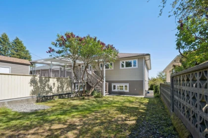 Aerial View of 7621 Elliott Street, Vancouver, BC