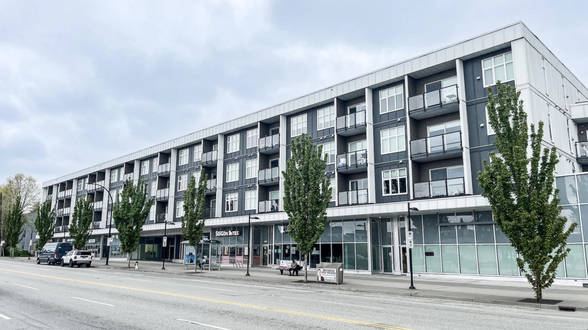 Exterior Rear Photo of 108 6283 Kingsway, Burnaby, BC