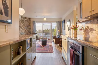 Kitchen Island Photo of 403 2295 Pandora Street, Vancouver, BC