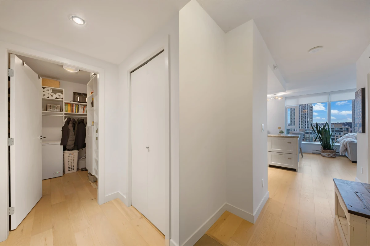 Living Room Photo of 1305 1133 Homer Street, Vancouver, BC