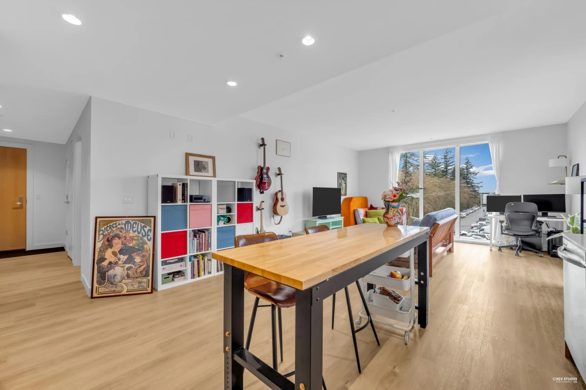 Living Room Photo of 510 9888 University Crescent, Burnaby, BC