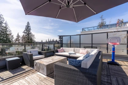 Outdoor Deck Photo of 407 9350 University High Street, Burnaby, BC