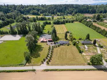 Aerial View of 8131 252 Street, Langley, BC