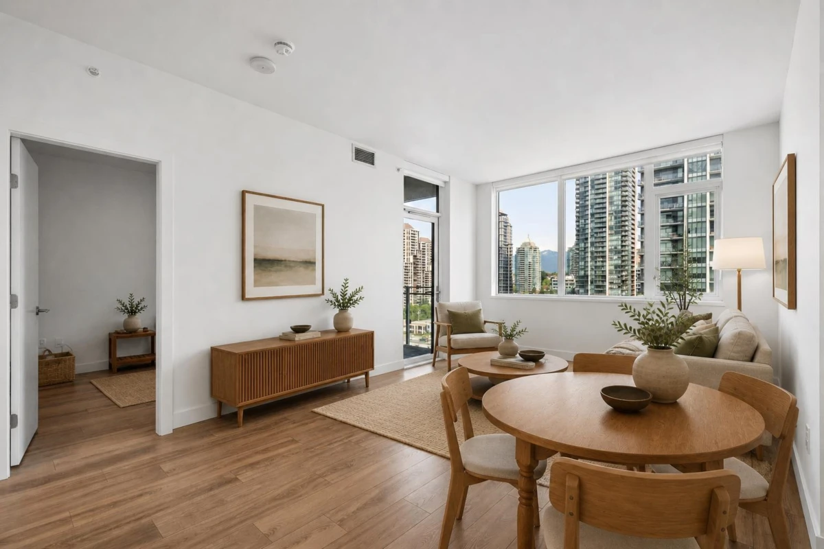 Living Room Photo of 1308 4433 Alaska Street, Burnaby, BC