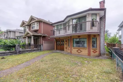 Aerial View of 4467 Perry Street, Vancouver, BC