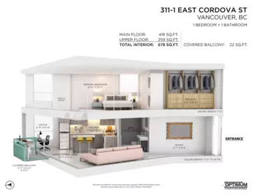Outdoor Deck Photo of 311 1 E Cordova Street, Vancouver, BC
