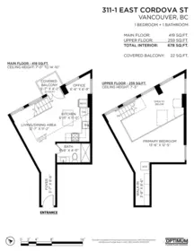 Outdoor Patio Photo of 311 1 E Cordova Street, Vancouver, BC