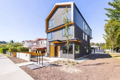 Exterior Rear Photo of 1 2995 Adanac Street, Vancouver, BC