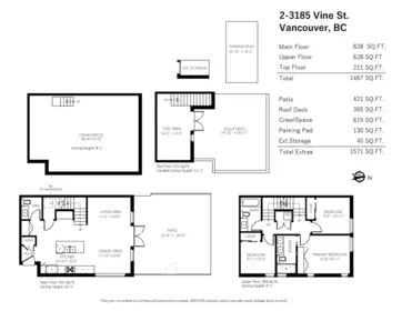 Front Yard Photo of 2 3185 Vine Street, Vancouver, BC
