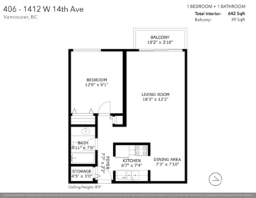 Garage Interior Photo of 406 1412 W 14th Avenue, Vancouver, BC