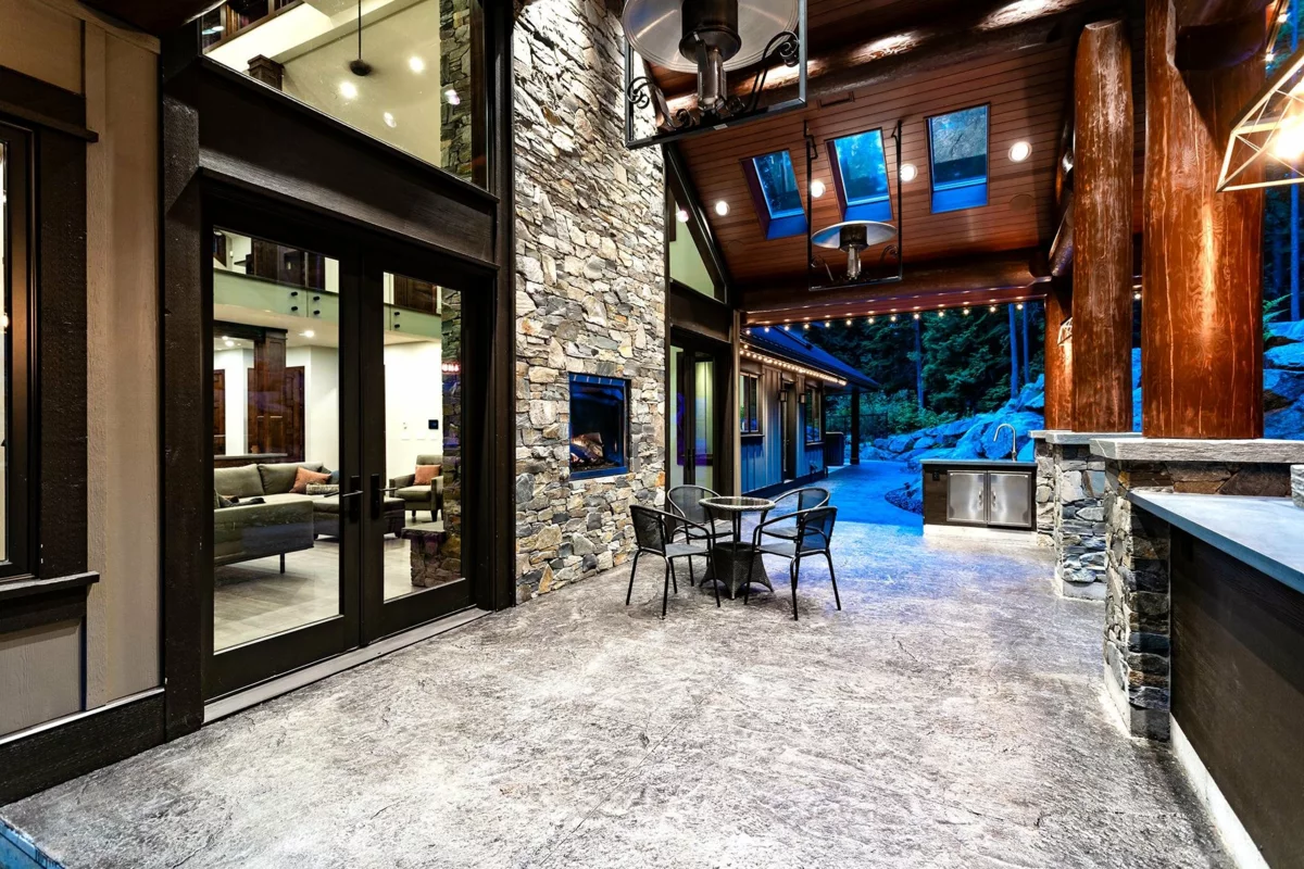 Aerial View of 3299 Black Bear Way, Anmore, BC