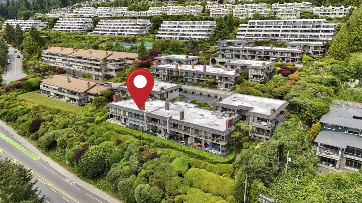 Aerial View of 6 2206 Folkestone Way, West Vancouver, BC