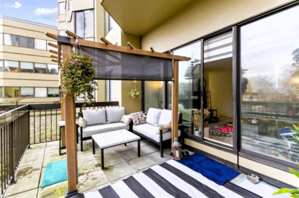 Living Room Photo of 201 6540 Burlington Avenue, Burnaby, BC