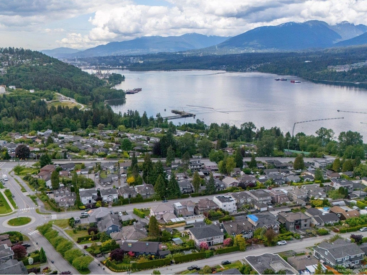Aerial View of 7227 Barnet Road, Burnaby, BC