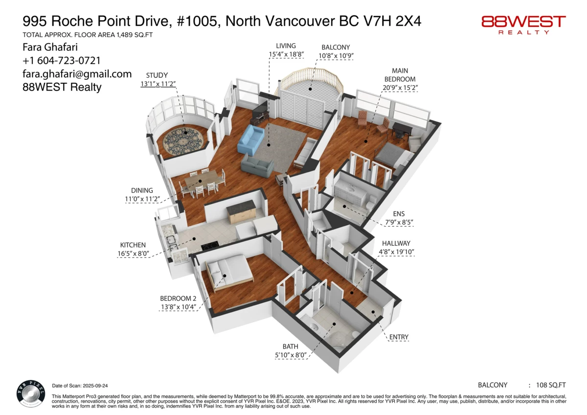 Garage Interior Photo of 1005 995 Roche Point Drive, North Vancouver, BC