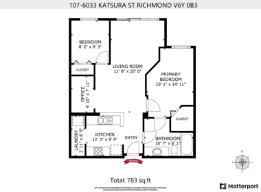 Bedroom 4 Photo of 107 6033 Katsura Street, Richmond, BC