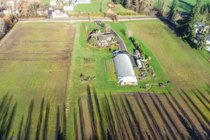 Aerial View of 16948 66 Avenue, Surrey, BC