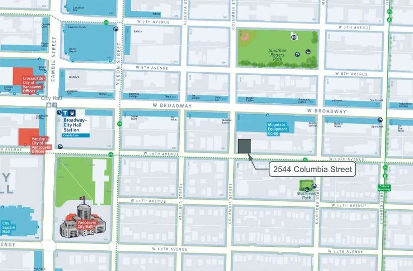 Exterior Rear Photo of 2544 Columbia Street, Vancouver, BC