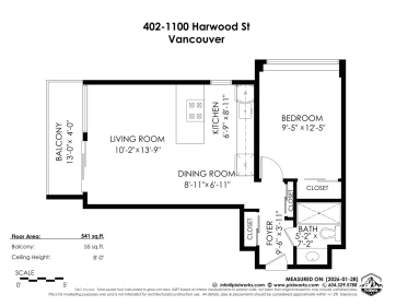 Garage Interior Photo of 402 1100 Harwood Street, Vancouver, BC