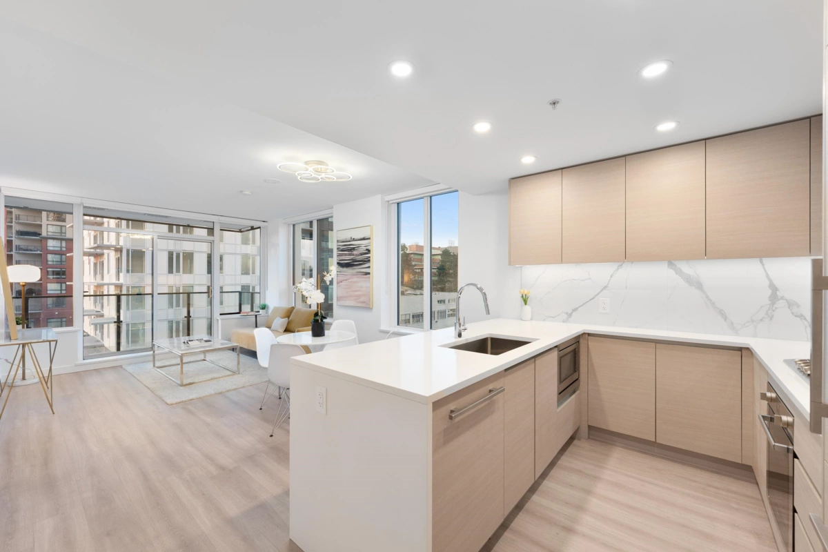 Living Room Photo of 1005 823 Carnarvon Street, New Westminster, BC