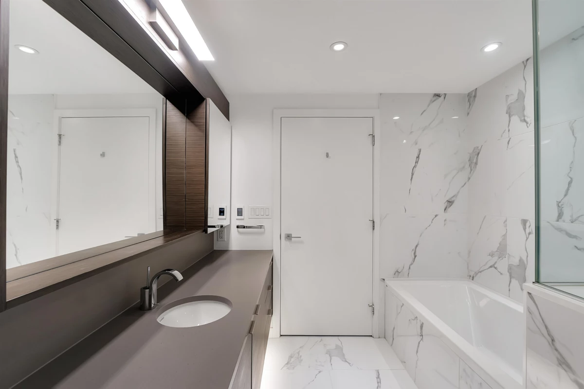 Guest Bathroom Photo of 102 1688 Pullman Porter Street, Vancouver, BC