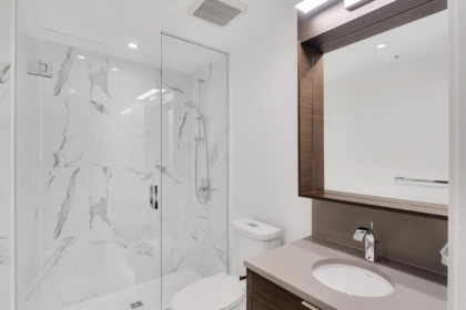 Primary Bathroom Photo of 102 1688 Pullman Porter Street, Vancouver, BC