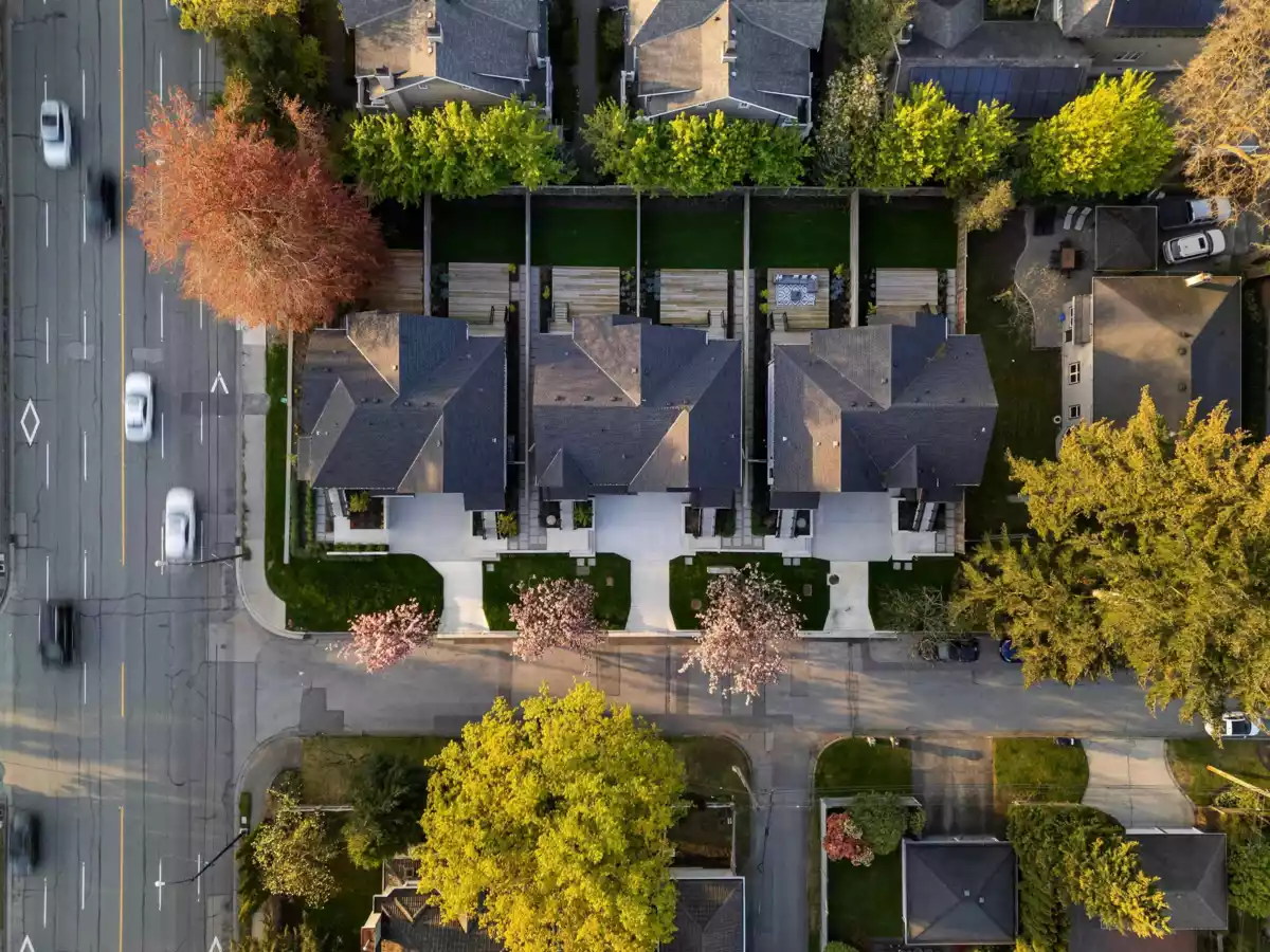 Aerial View of 1495 W 52nd Avenue, Vancouver, BC
