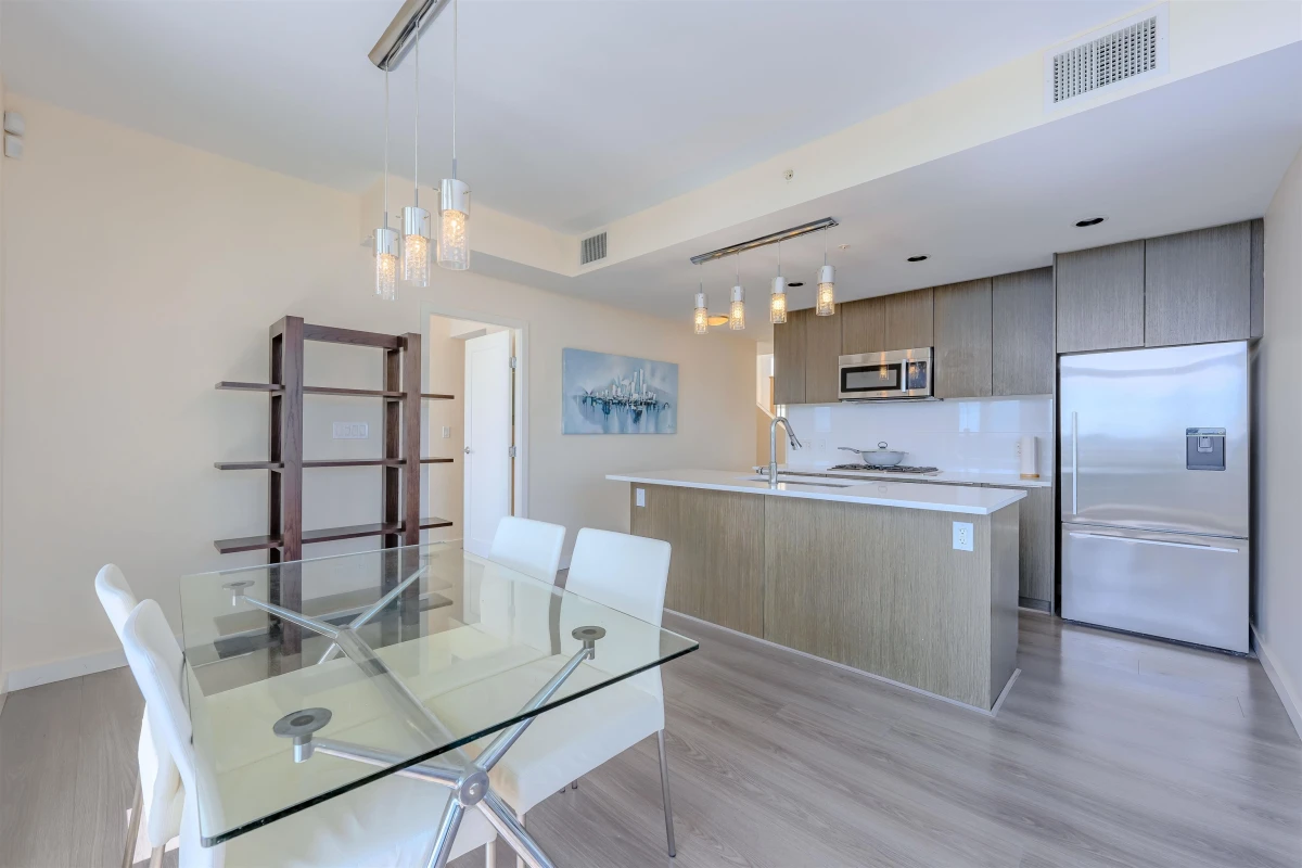 Exterior Rear Photo of PH 1705 8677 Capstan Way, Richmond, BC