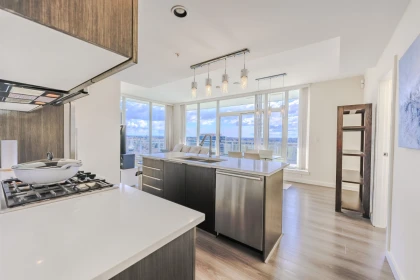 Kitchen Island Photo of PH 1705 8677 Capstan Way, Richmond, BC