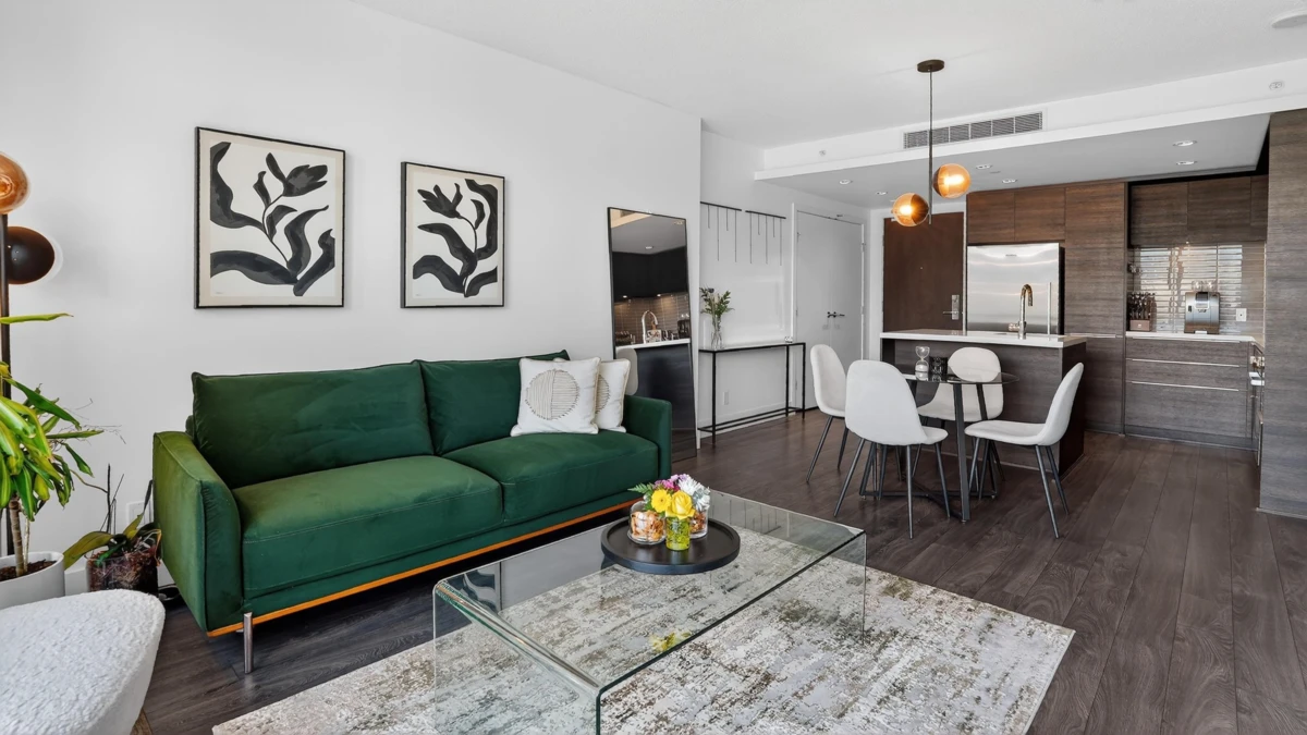 Living Room Photo of 1401 1550 Fern Street, North Vancouver, BC
