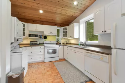 Aerial View of 594 Horton Bay Road, Mayne Island, BC