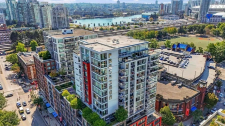 Aerial View of 1205 188 Keefer Street, Vancouver, BC
