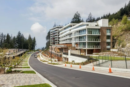 Aerial View of 704 3963 Uplands Way, West Vancouver, BC