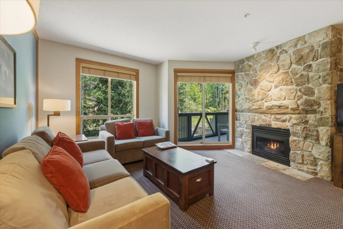 Living Room Photo of 432C 2036 London Lane, Whistler, BC