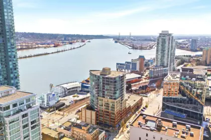 Aerial View of 1202 14 Begbie Street, New Westminster, BC
