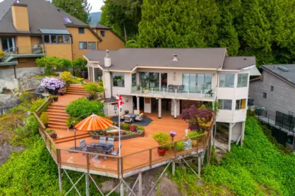 Aerial View of 1584 Look Out Point, North Vancouver, BC