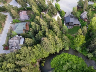 Aerial View of 6407 Easy Street, Whistler, BC