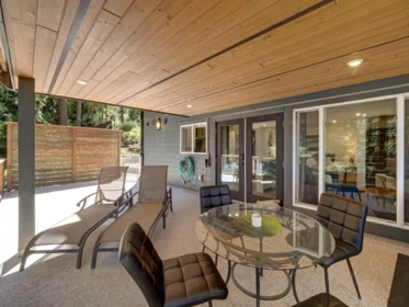 Aerial View of 6165 Coracle Drive, Sechelt, BC