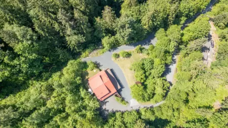 Aerial View of 6981 Marble Hill Road, Chilliwack, BC