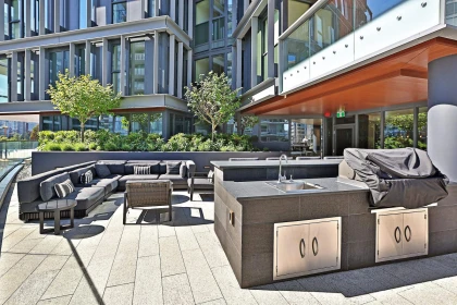 Aerial View of 1104 1601 Quebec Street, Vancouver, BC